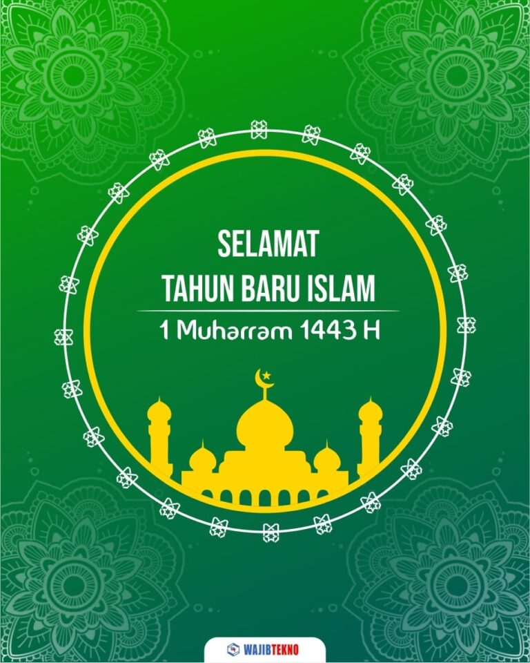 Poster Tahun Baru Islam 1 Muharam 1443 H, Siap Download! WAJIB TEKNO