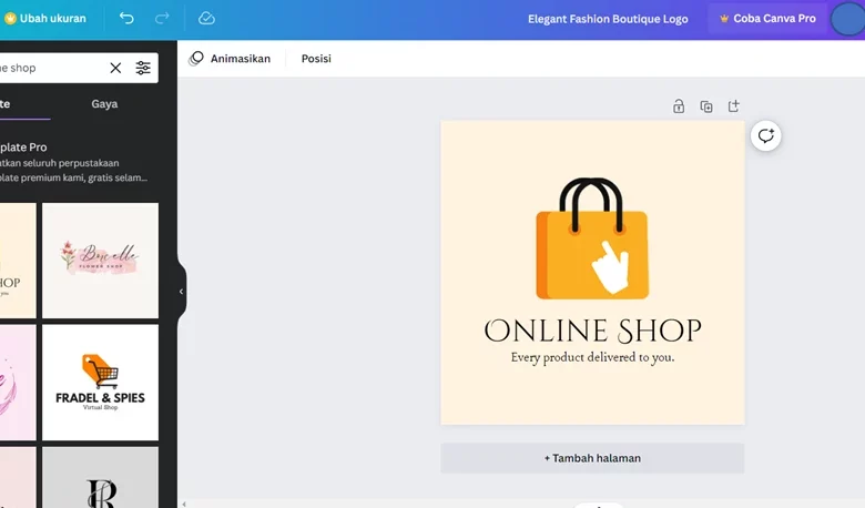 Cara Membuat Logo Olshop di Canva Mudah