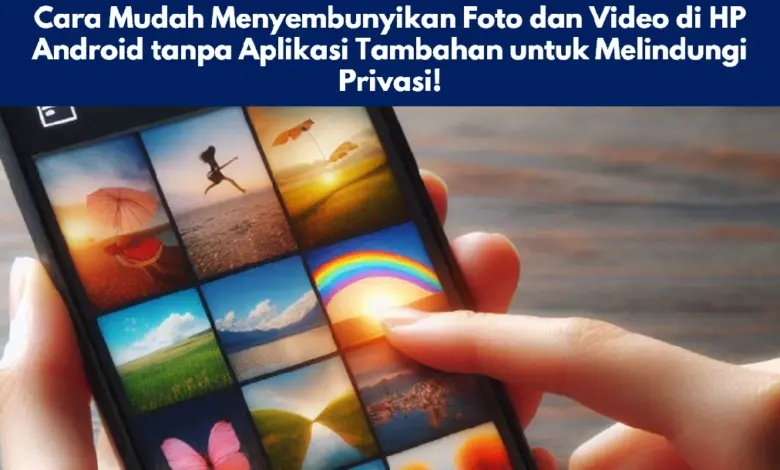 Cara Mudah Menyembunyikan Foto dan Video di HP Android