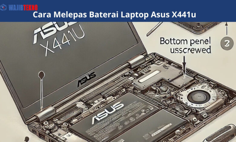 Cara Melepas Baterai Laptop Asus X441u