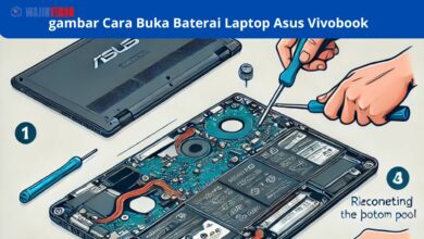 Cara Buka Baterai Laptop Asus Vivobook