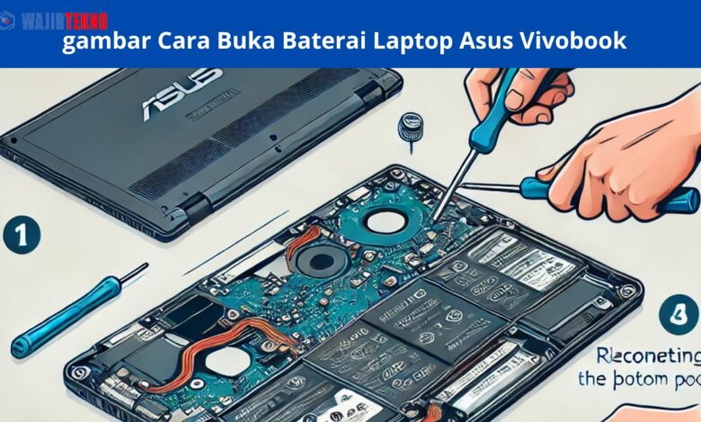 Cara Buka Baterai Laptop Asus Vivobook