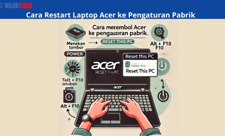 Cara Restart Laptop Acer ke Pengaturan Pabrik