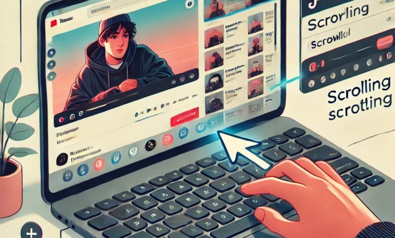 Cara Scroll Tiktok di Laptop