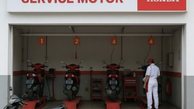 Service Motor Honda di Padang